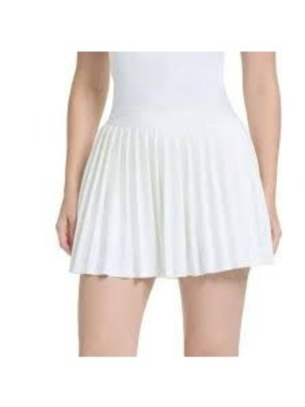 Tretorn White Pleated Tennis Skirt Athletic Skort Built-In Shorts - Size Large
